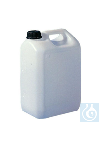 Jerrycan economy HDPE, 5 L, 130 x 175 x H 270, ouverture 34 mm, couleur: naturel Jerrycan economy...